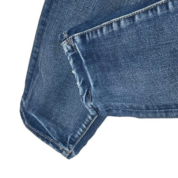 Good American Good Legs Jeans Women’s Size 25 Blue Crop High Rise Distressed - Picture 10 of 14